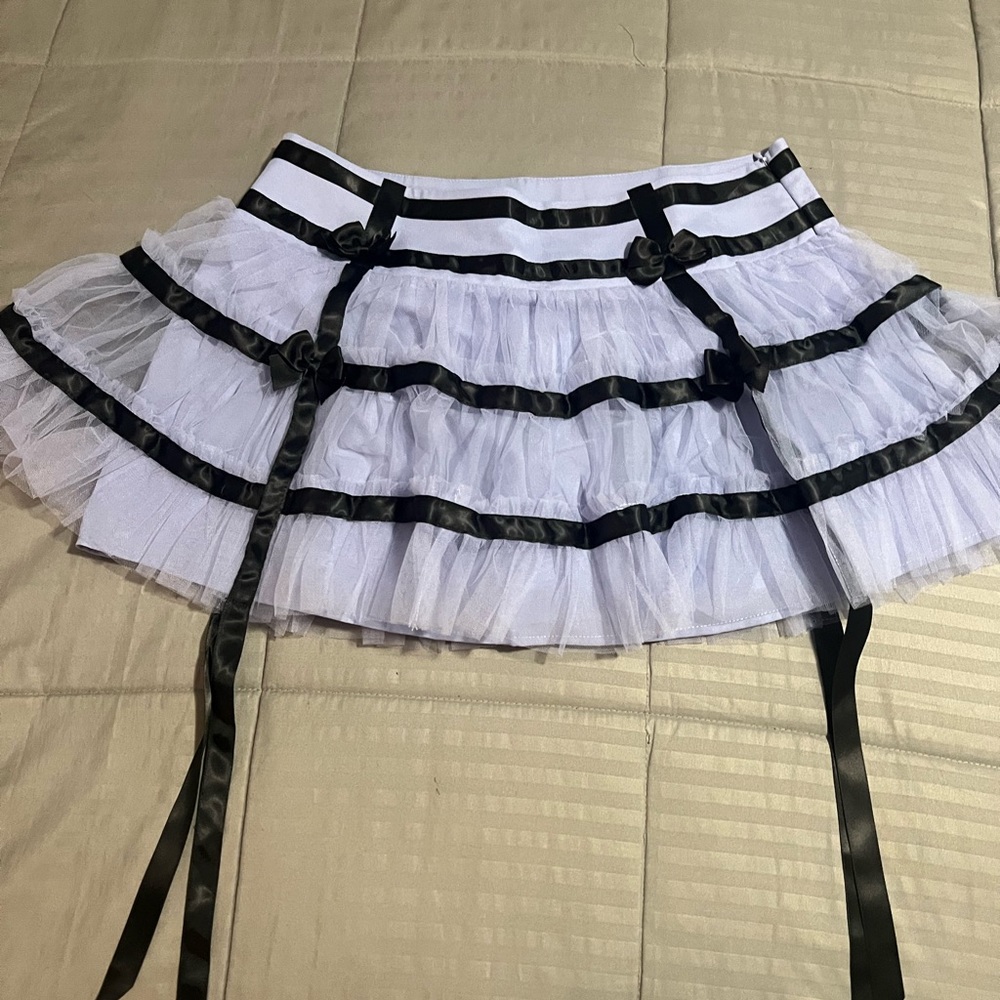 COPY - Dolls Kill Current Mood purple and black skirt